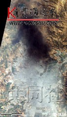 日本卫星拍下智利地震后圣地亚哥火灾场景(图)