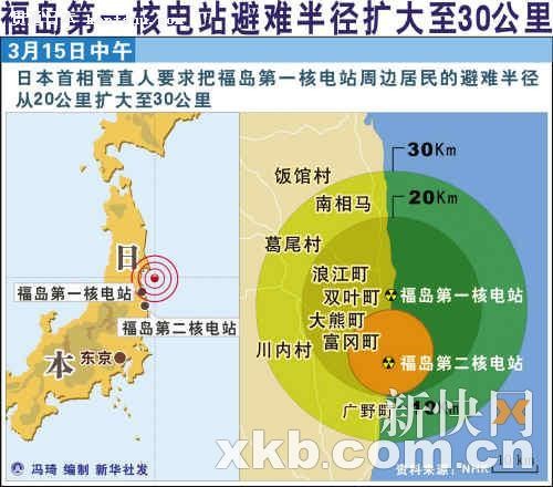 ■福岛县南相马市距离福岛核电站约25公里,大熊町则只有10公里。