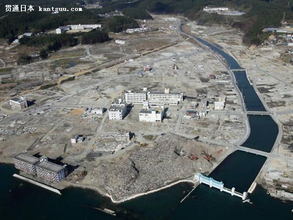 2011年11月看到的被海啸摧毁的日本南三陆町镇 2011年11月看到的被海啸摧毁的日本南三陆町镇