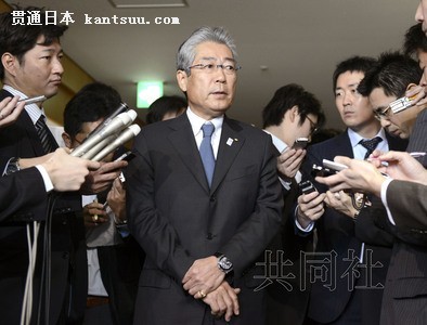 1月31日上午,日本奥委会(JOC)主席竹田恒和就日本柔道女队教练暴力体罚一事同文科相下村博文会面后,回答记者提问。