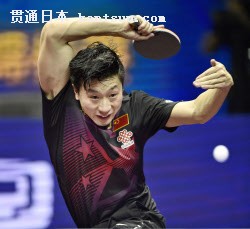 卓球の世界選手権個人戦、男子シングルスで優勝した馬龍(3日、蘇州)=共同