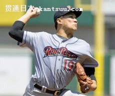 マイナー3Aスクラントンの一員として2度目のリハビリ登板をしたヤンキースの田中(27日、ポータケット)=共同